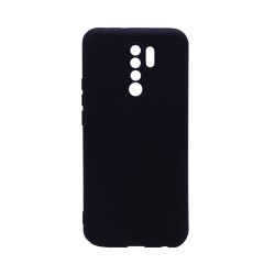 Silicone Case with Camera Shield for Xiaomi Redmi 9 Black Silicone Case with Camera Shield for Xiaomi Redmi 9 Black
